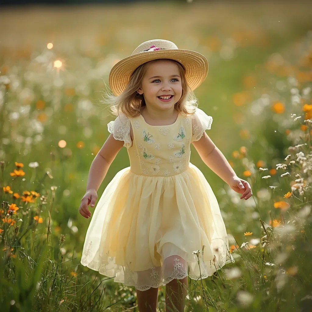 Enchanted Prairie Princess: Cute Girl in Whimsical Western Dress – Elegant Girls Parisian Cafe Chic Photography prompts – AI generated example