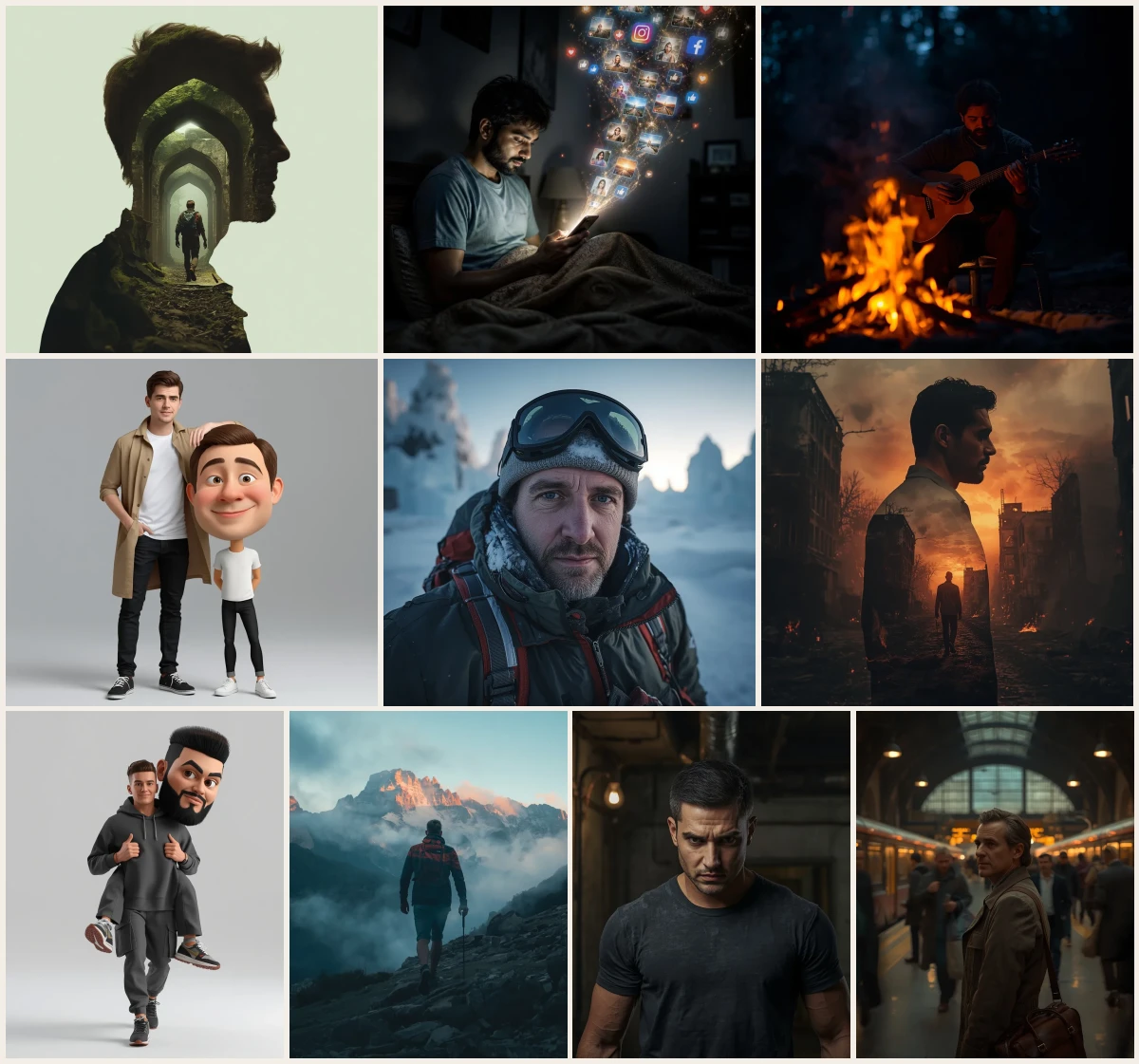 Top 10 AI Prompts for Men's Creative Street Photography with Artistic Flair