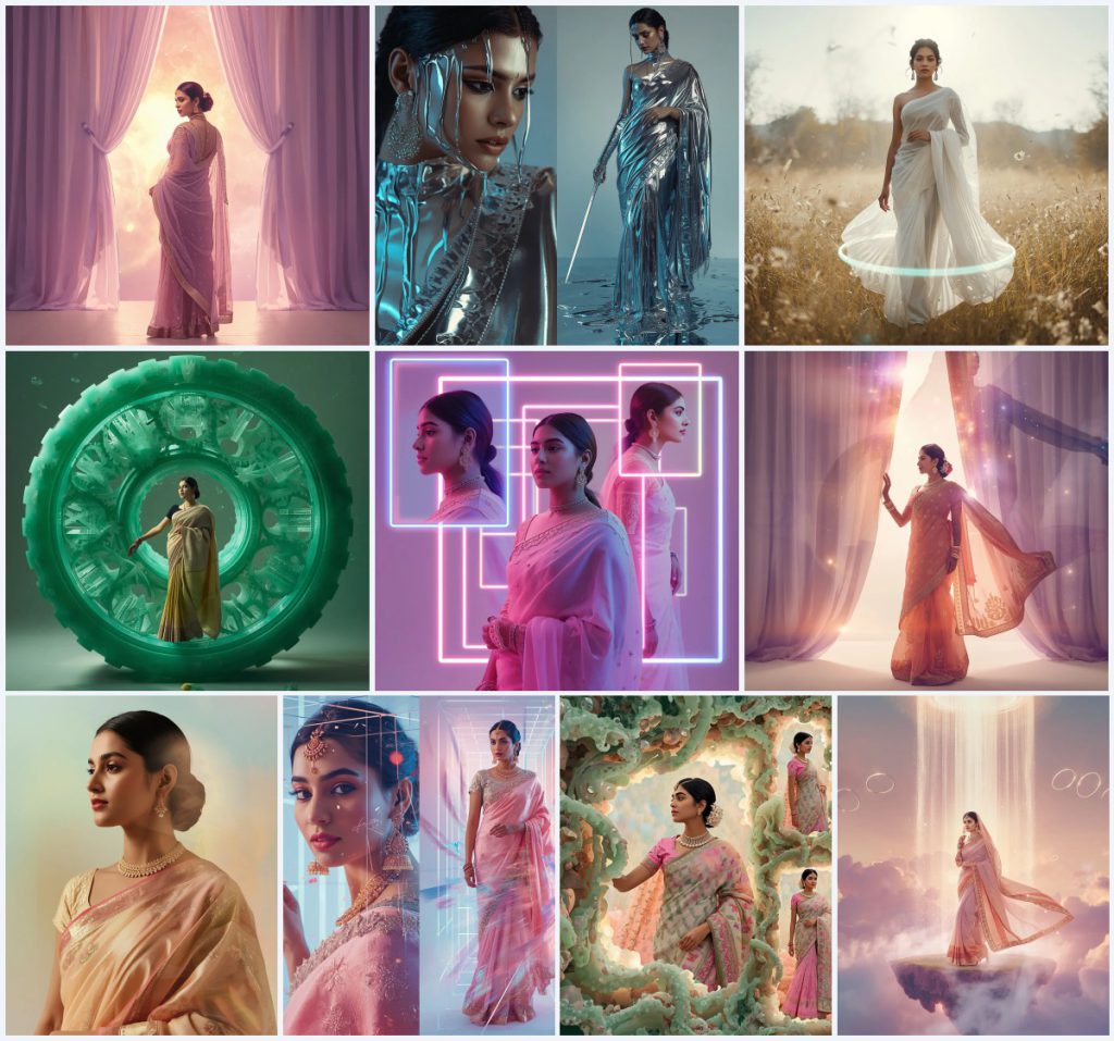 Best 10 Saree Prompt Generator for Unique Image Concepts | aesthetic saree prompt for ChatGPT