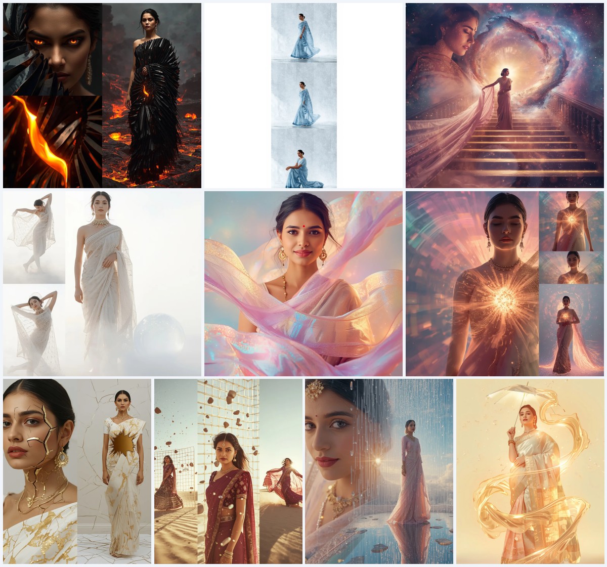 New 10 Saree Profile Pic AI Prompts for Stunning Online Avatars | gemini ai photo prompt copy paste trending girl 2026