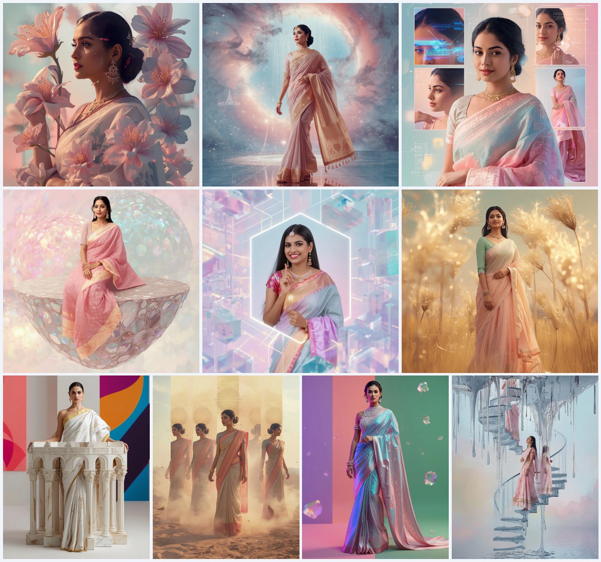 New 10 Saree Prompt ChatGPT for Creative Text-to-Image Generation | chatgpt photo editing prompts text