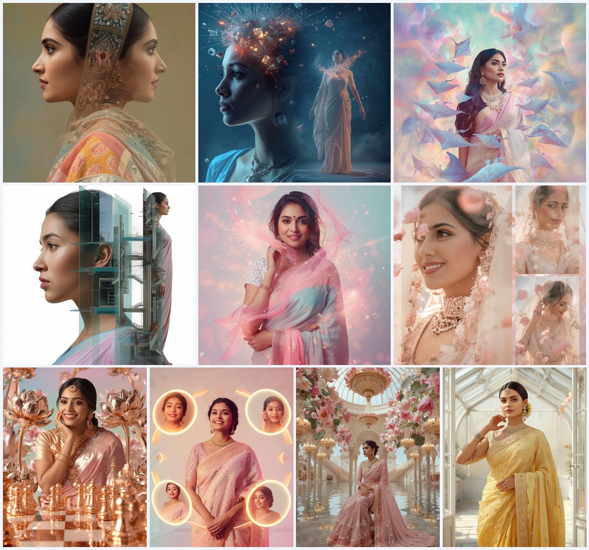 New 10 Traditional Saree Prompts for Classic Indian Beauty | prompt seen trending girl 2026